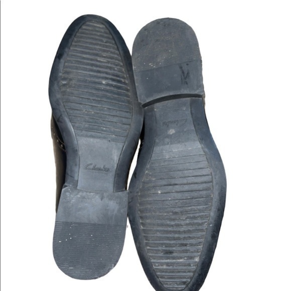 Clarks Cherry Mahogany Leather Dress Shoe - Picture 7 of 7